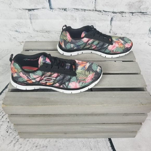 skechers flex appeal floral bloom